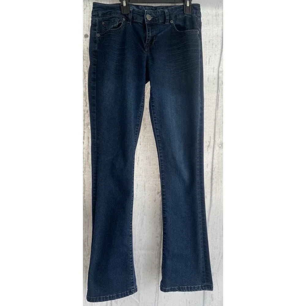 The Limited 678 Denim Jeans Dark Blue 5-Pocket Straight Low‎ Rise Women's Sz 4
